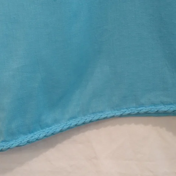 Mud Pie Blue and White Tunic Top Small - Picture 7 of 15